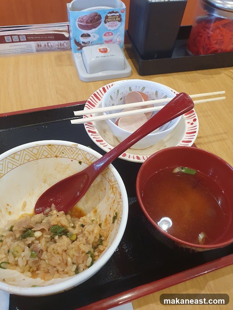 Meal with Rice and Soup