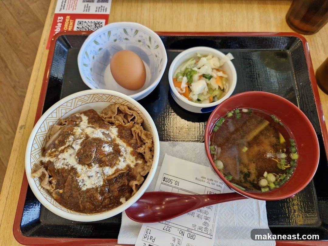 Japanese Beef Bowl Meal