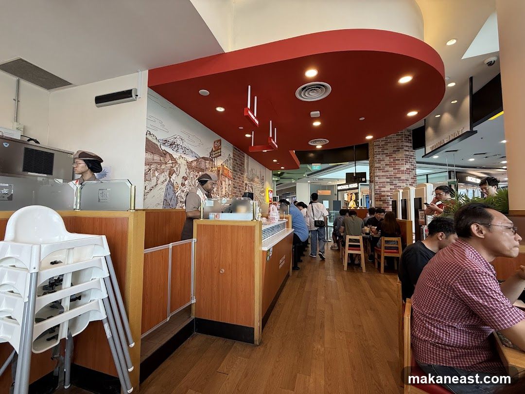 Restaurant Interior with Diners and Staff