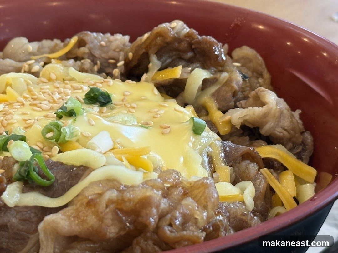 Beef and Cheese Rice Bowl