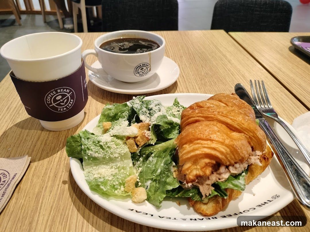 Croissant Sandwich and Salad