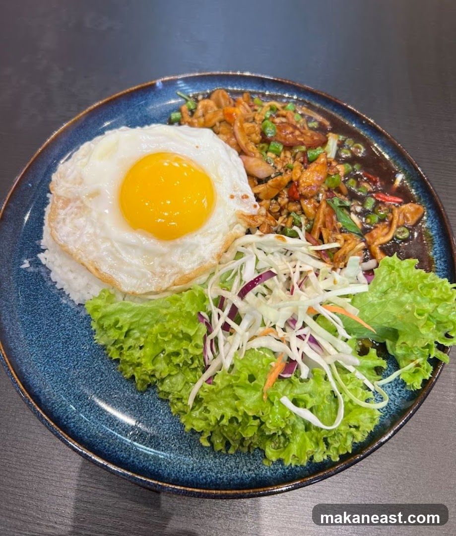 Thai Basil Chicken with Fried Egg