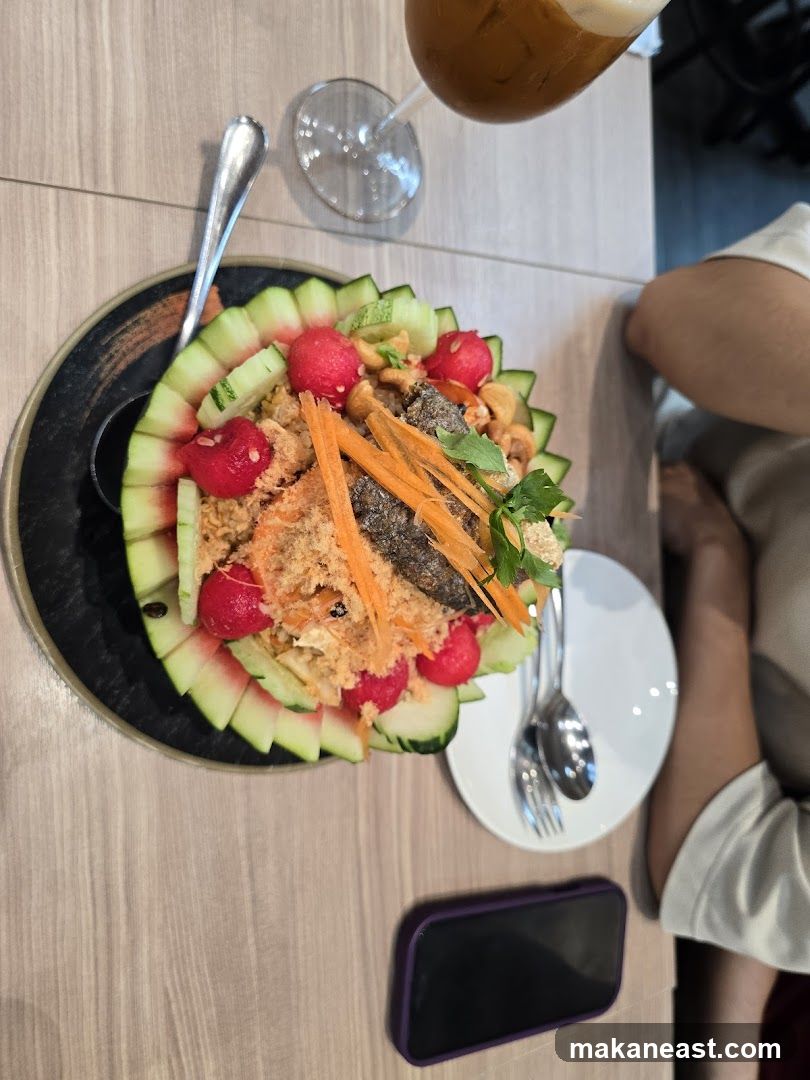 Salad with Watermelon and Cucumber