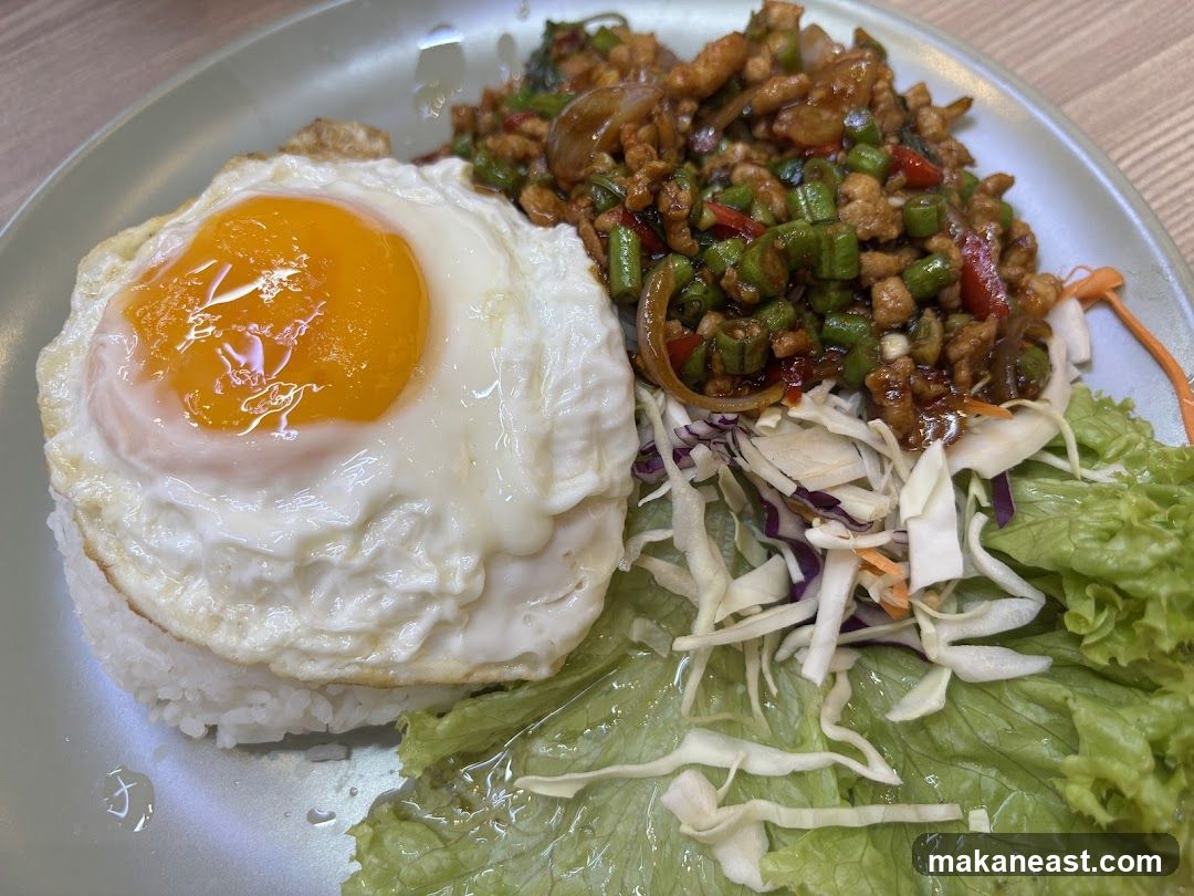 Thai Basil Chicken with Fried Egg