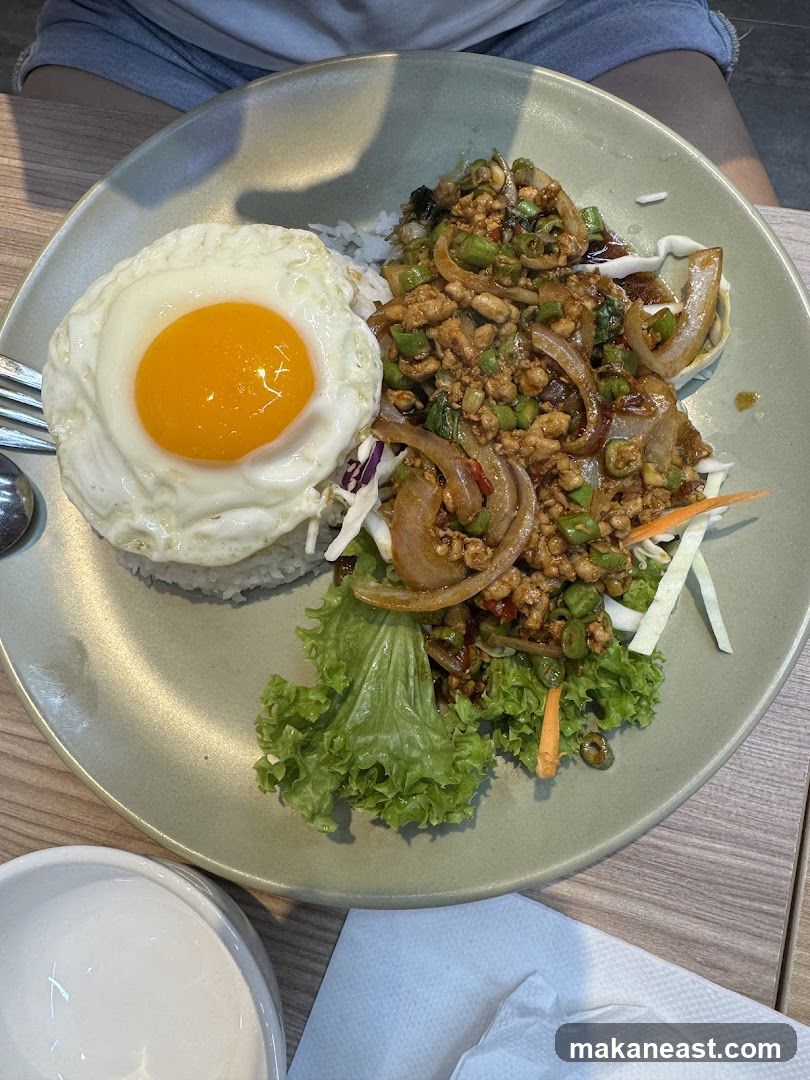 Thai Basil Chicken with Fried Egg
