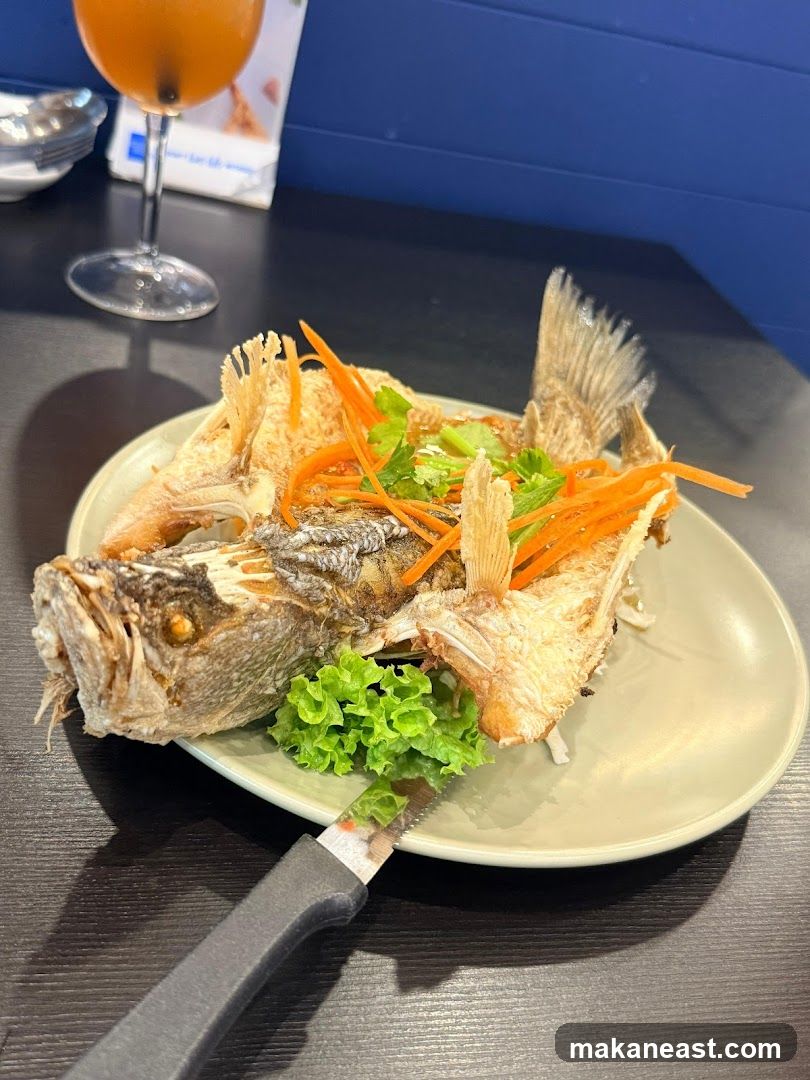 Fried Fish with Garnish