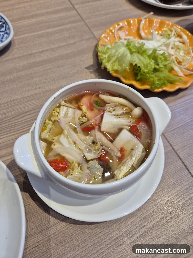 Soup with Vegetables and Mushrooms