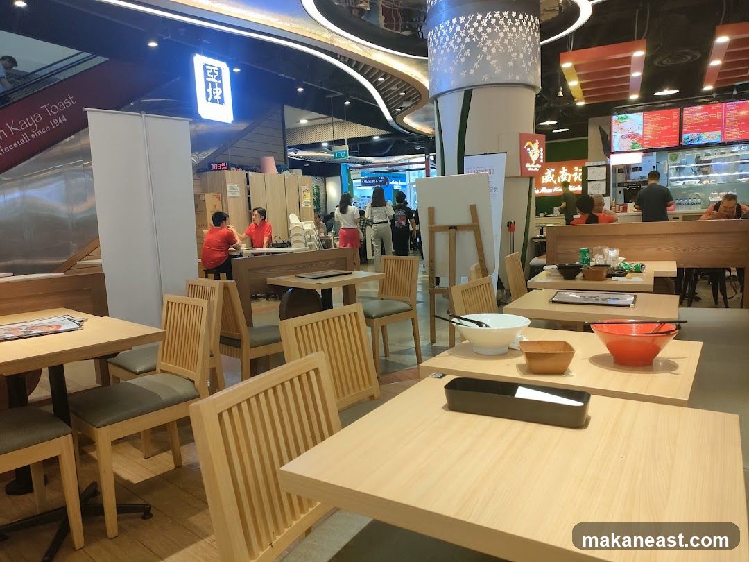 Restaurant Interior with Tables and Chairs