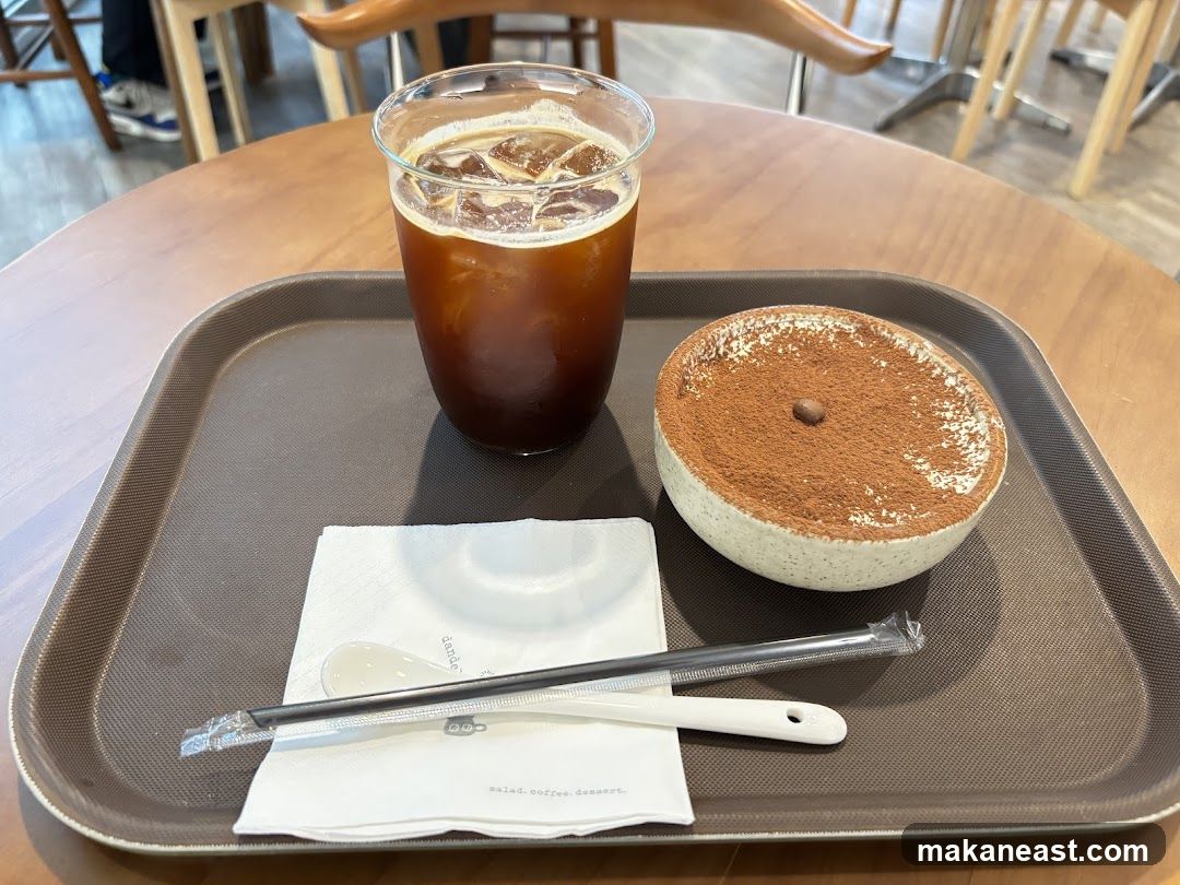 Iced Coffee and Tiramisu