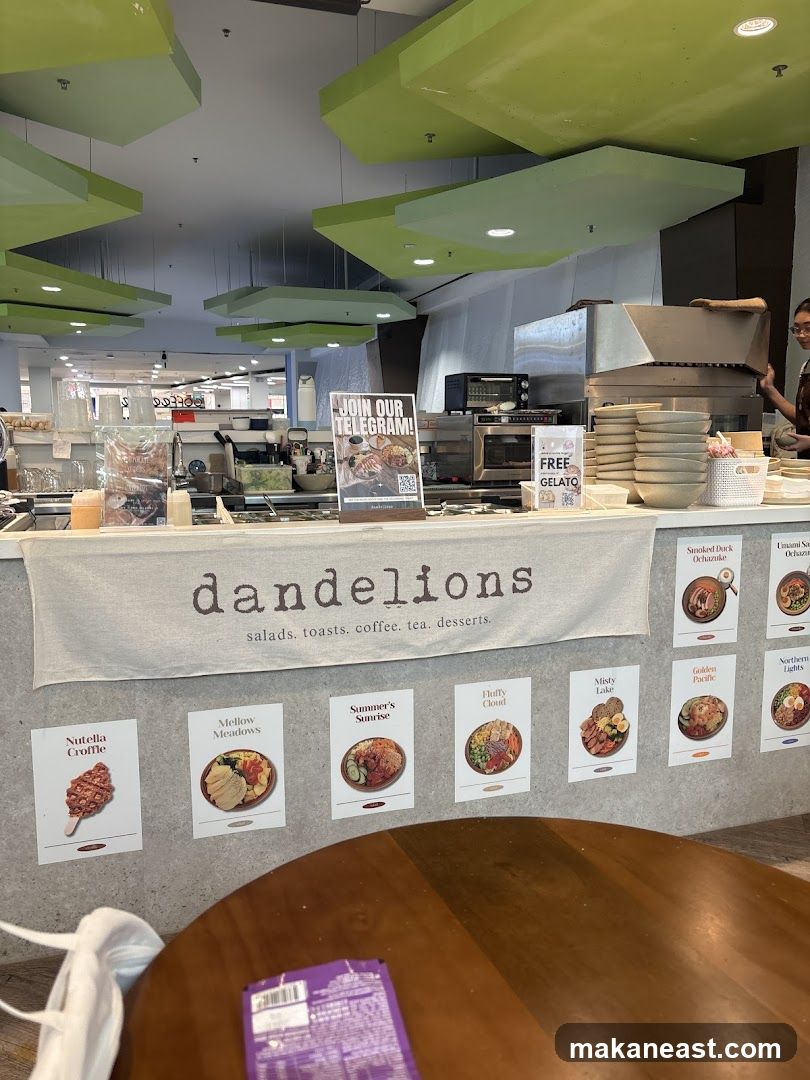 Dandelions Cafe Display
