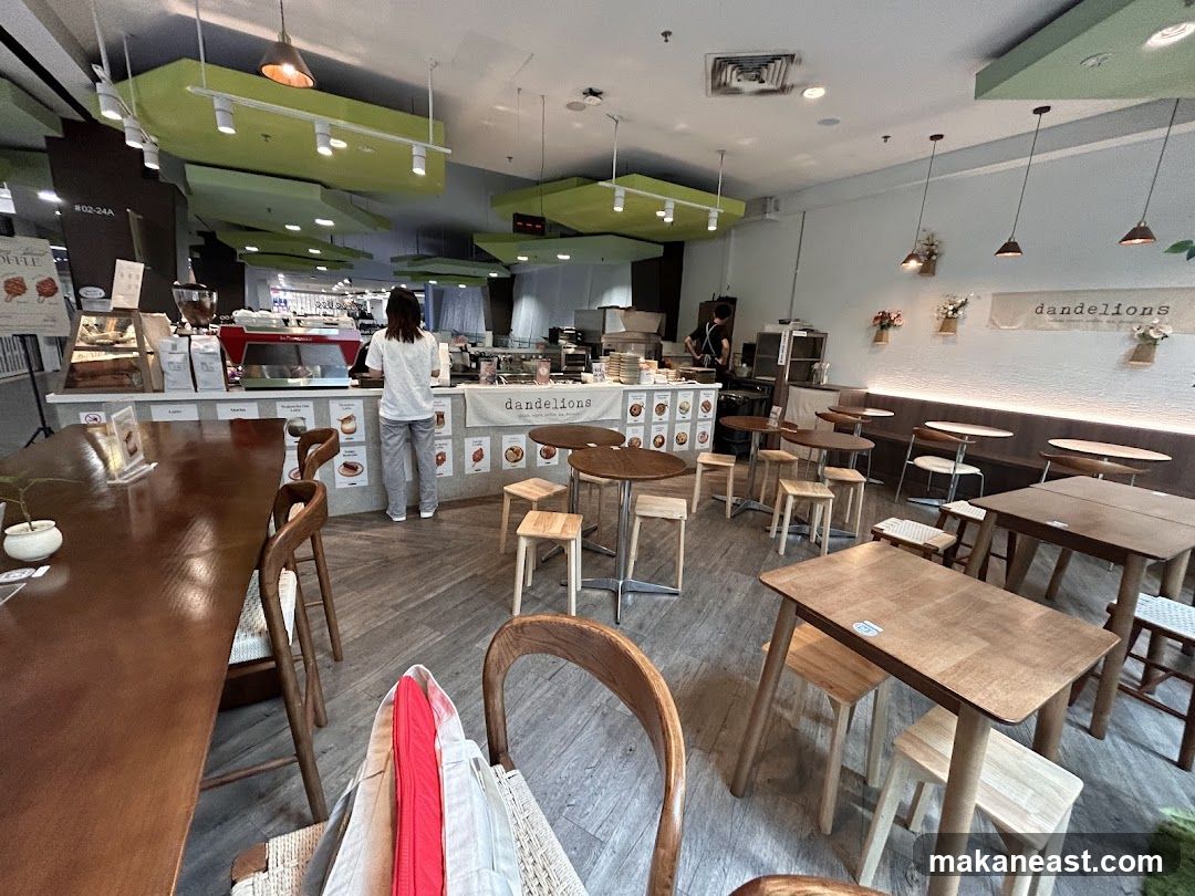 Cafe Interior with Seating and Counter