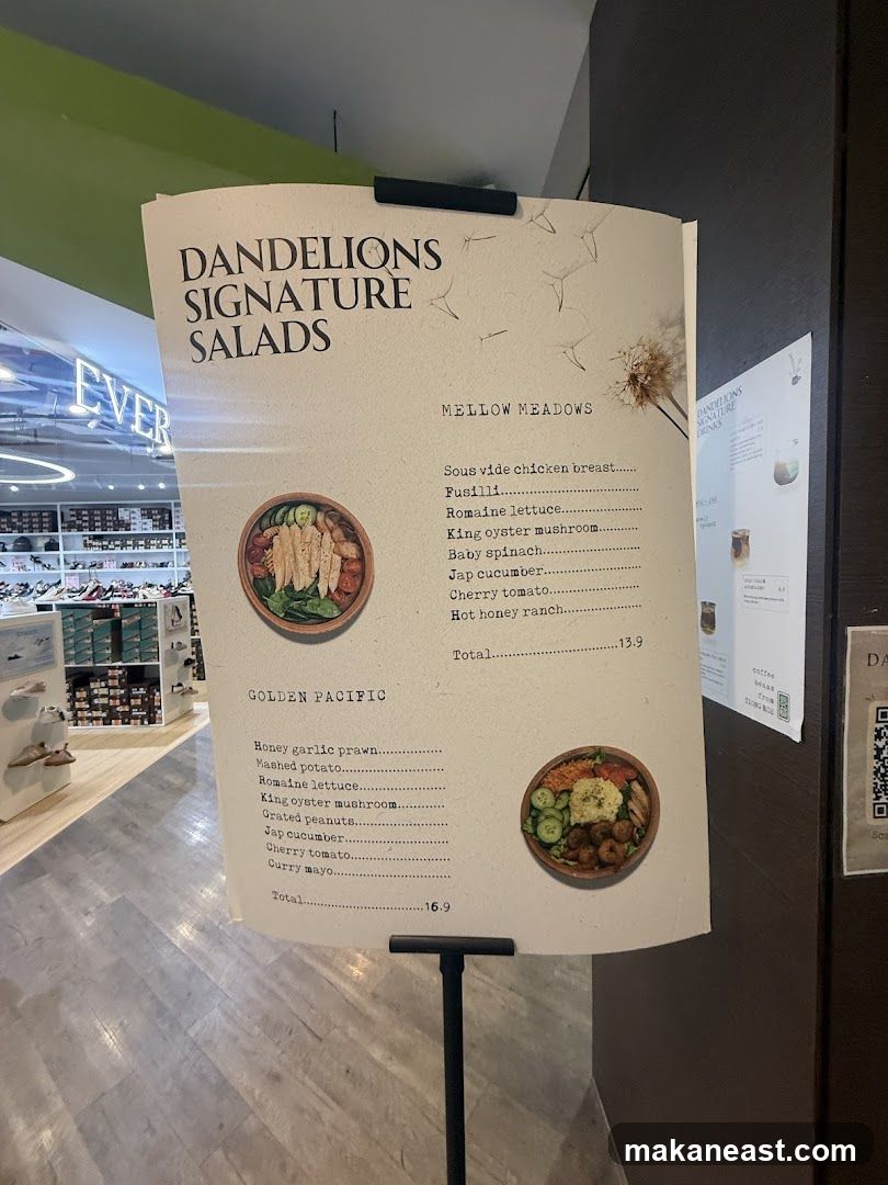DANDELIONS SIGNATURE SALADS