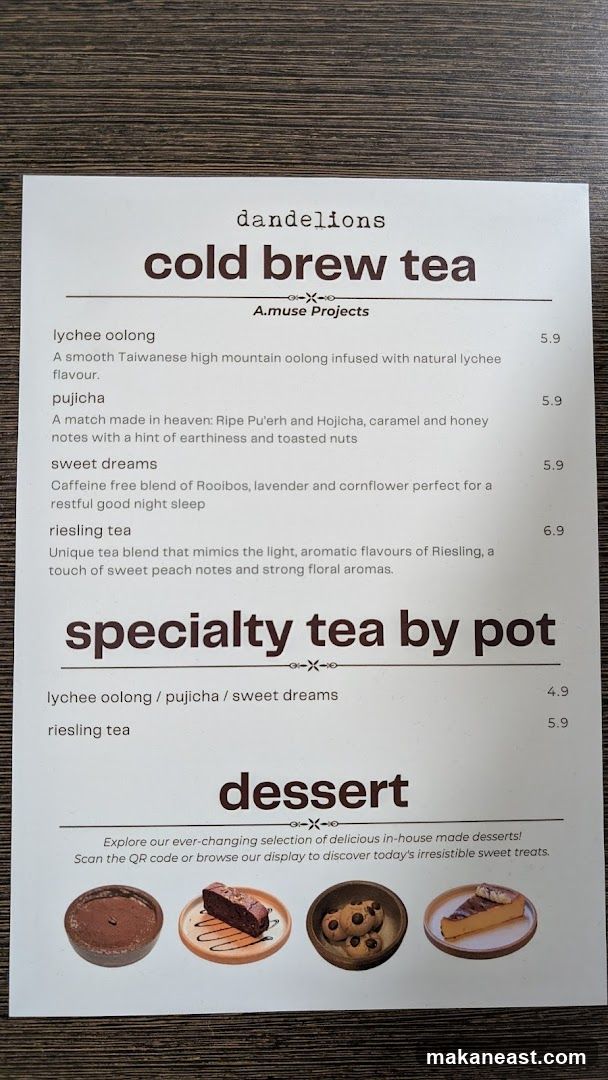 dandelions cold brew tea