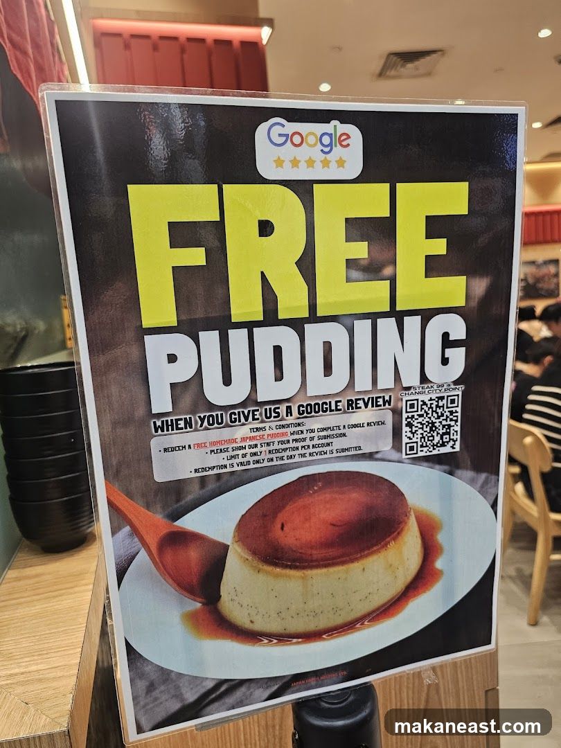 Free Pudding Promotion