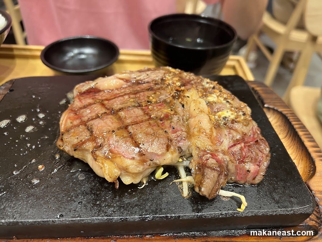 Steak on a hot stone