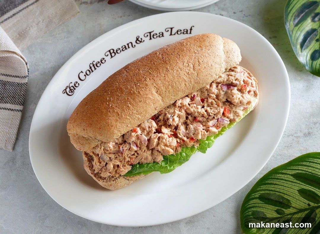 Tuna Sandwich on a Plate