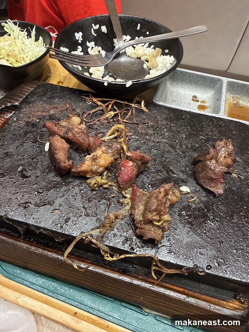 Grilled Meat on Hot Stone