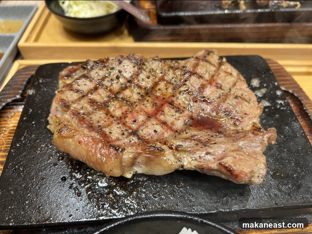 Steak on a hot stone