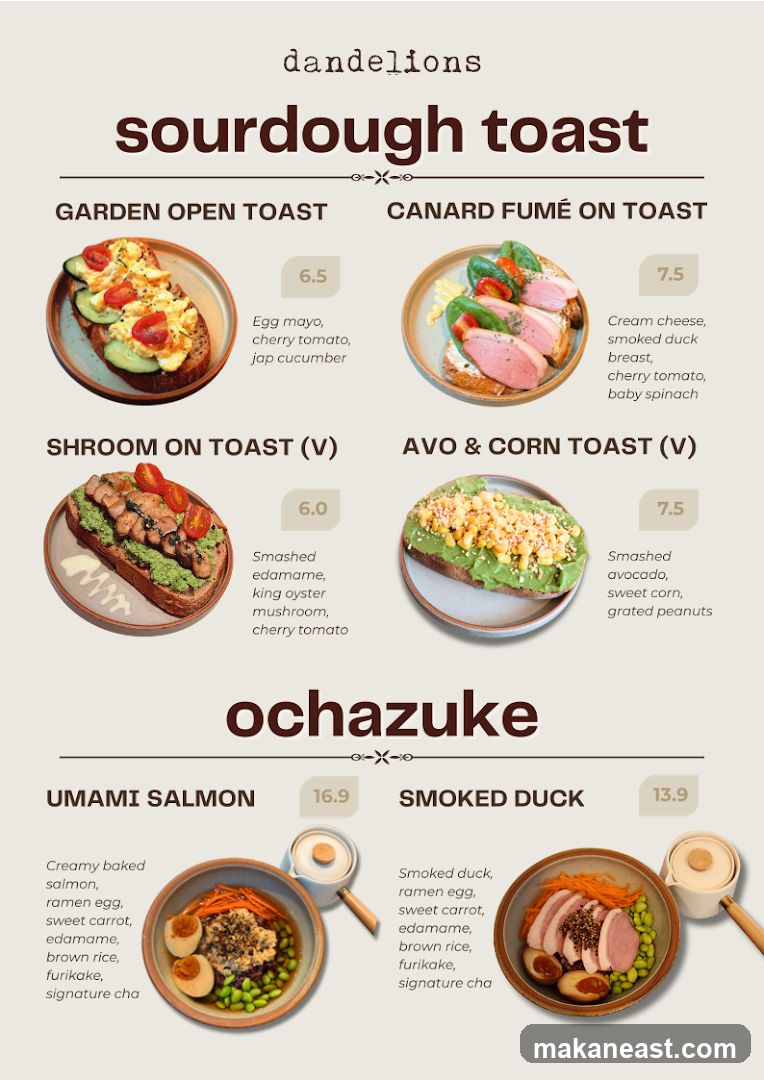 Dandelions Sourdough Toast & Ochazuke