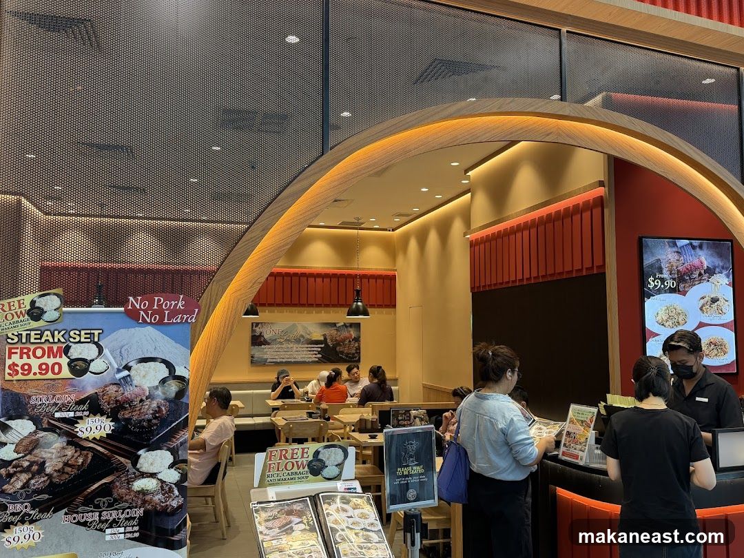 Restaurant Interior with Menu Displays