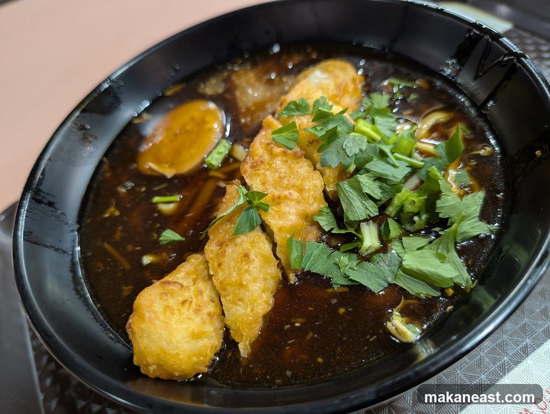 Fried Fish Bites in Dark Broth