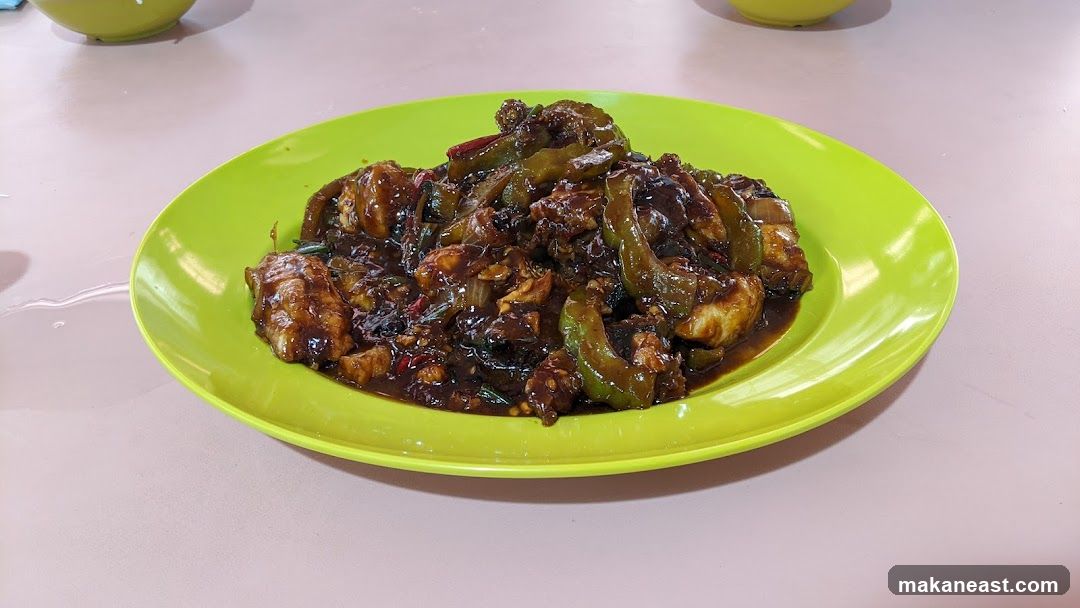 Stir-fried dish with bitter melon and meat