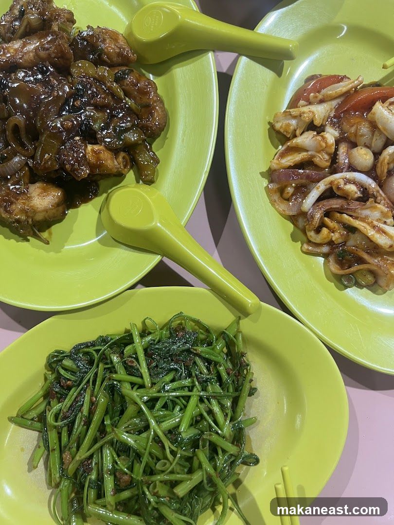Three Plates of Food