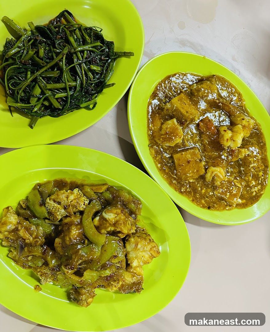 Three Plates of Food