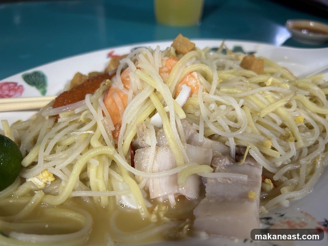 Noodles with Pork and Shrimp