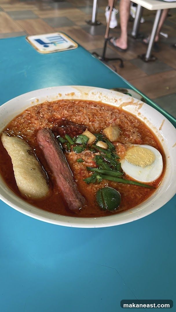 Laksa with Beef and Egg