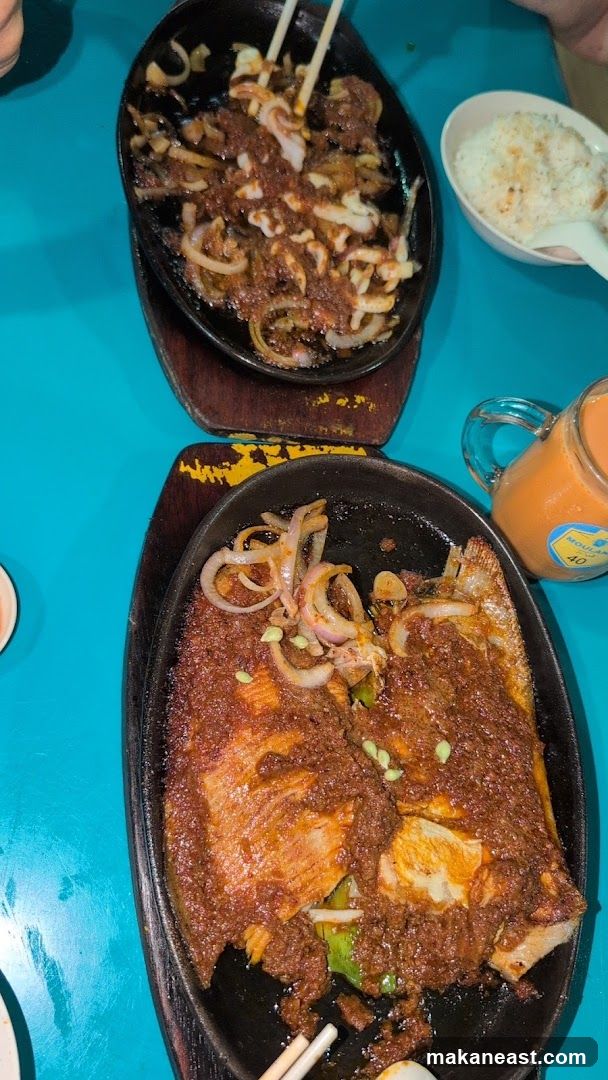 Sizzling Seafood and Fish Platter