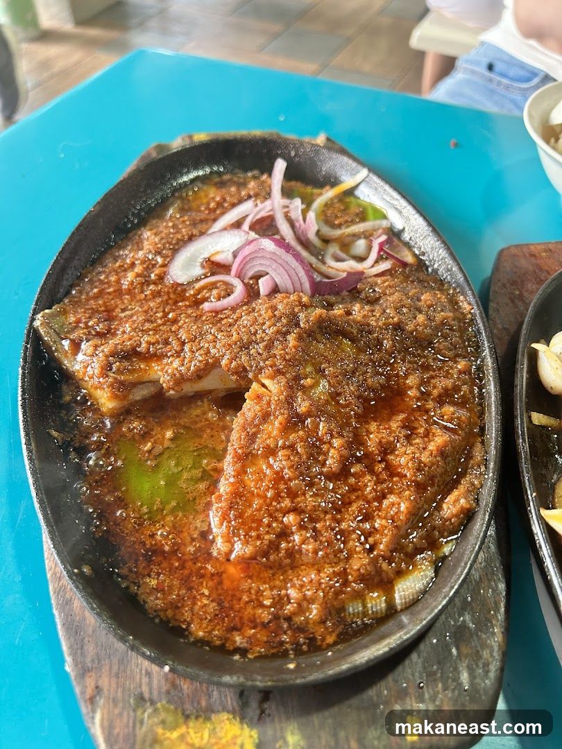 Sizzling Fish Dish