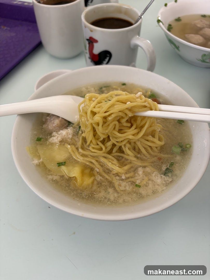 Noodle Soup with Coffee