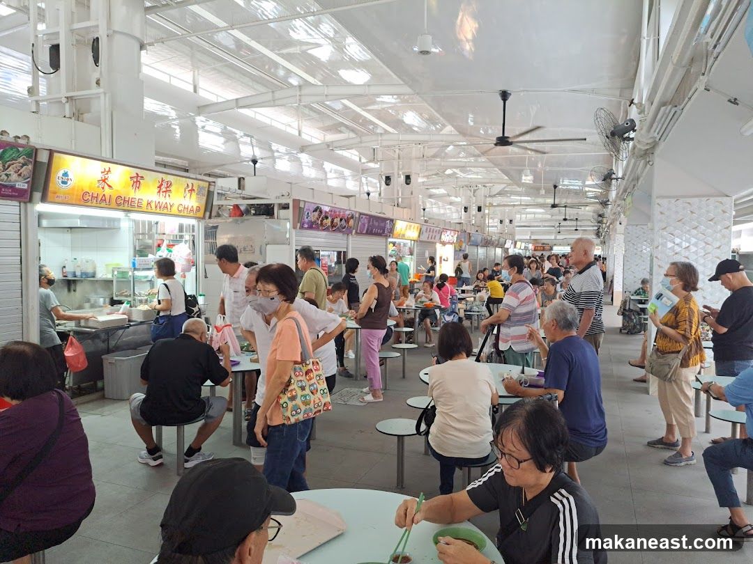 Hawker Centre with People Dining