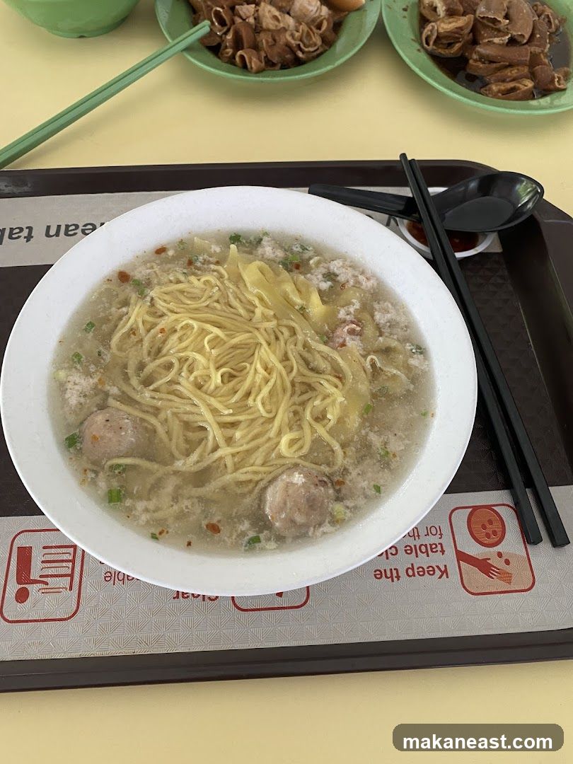 Noodle Soup with Meatballs