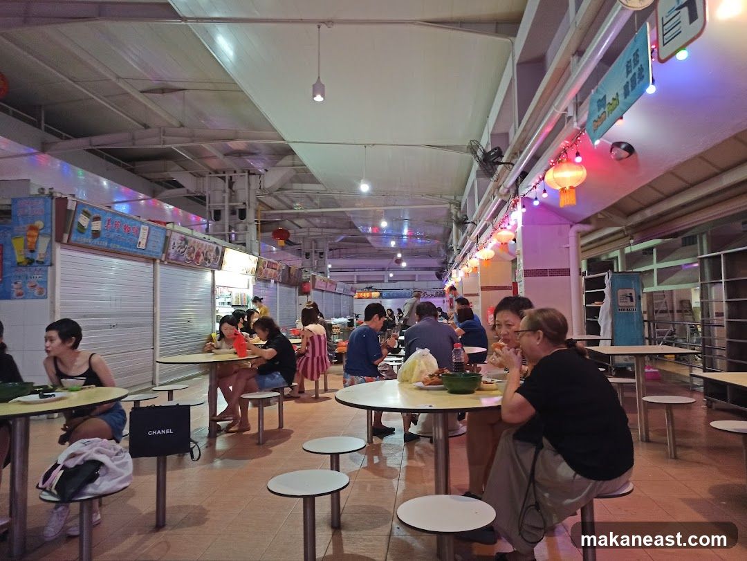 Food court with diners