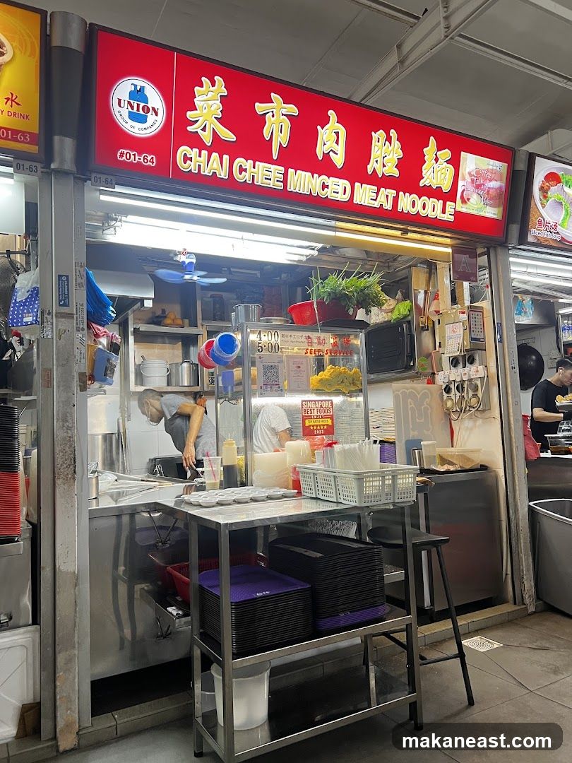 Chai Chee Minced Meat Noodle Stall