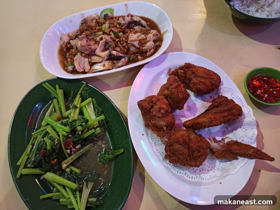 Fried Chicken and Vegetables