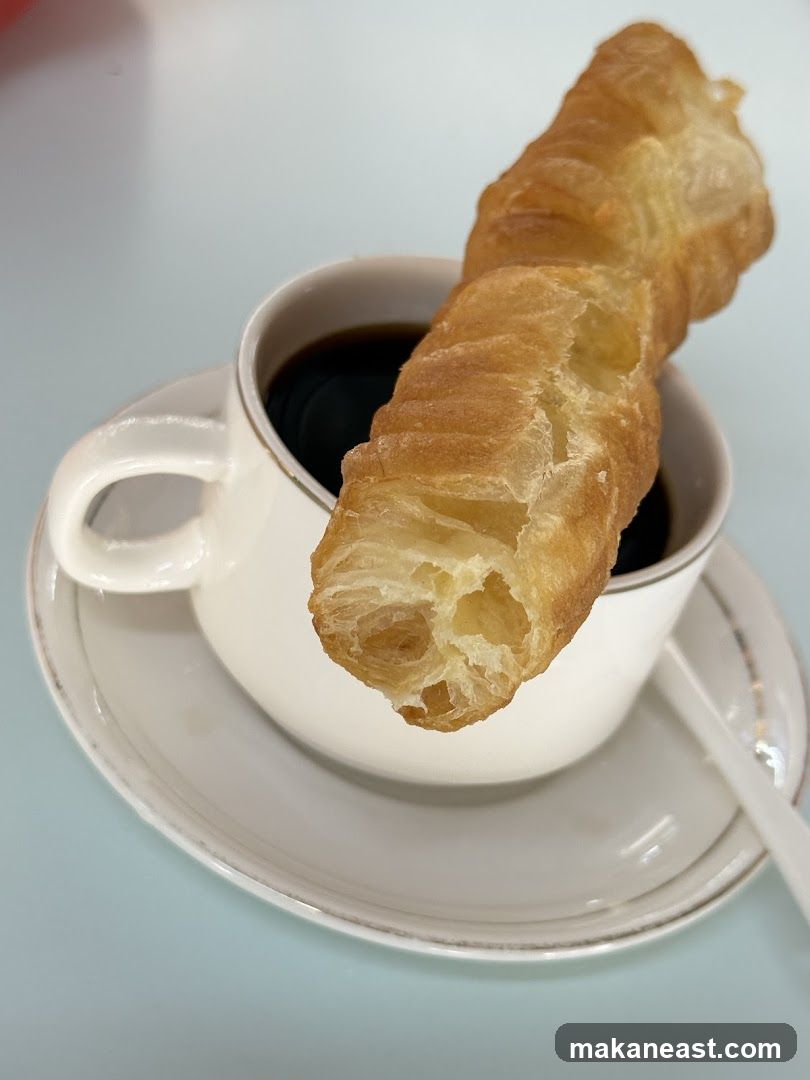 Coffee and Fried Dough Stick