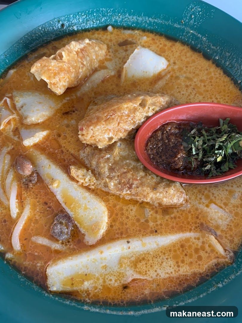 Laksa with Fried Tofu and Chili Paste