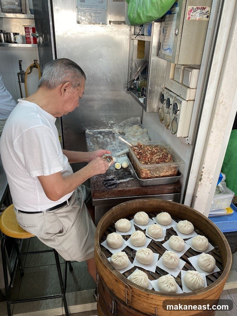 Man preparing dumplings