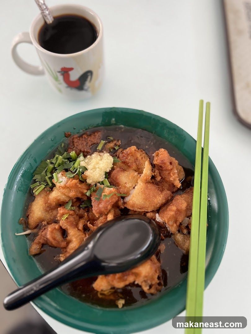 Fried Fish Noodles with Coffee