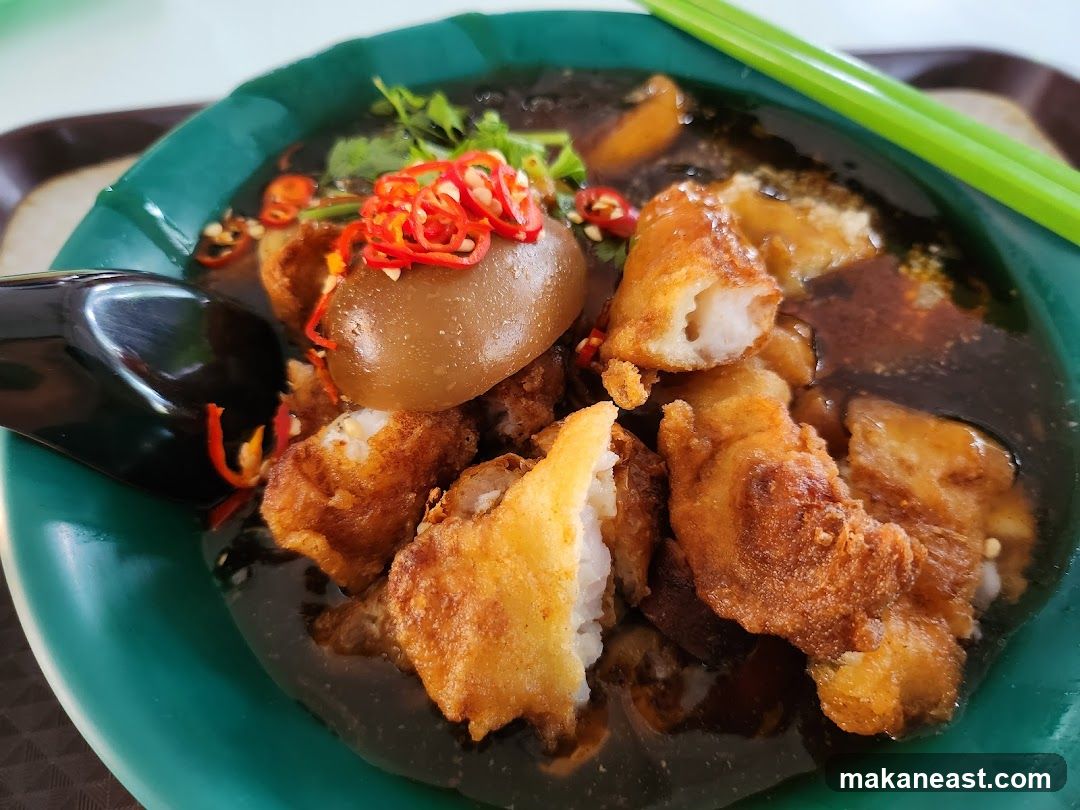 Braised Egg and Fish Dish