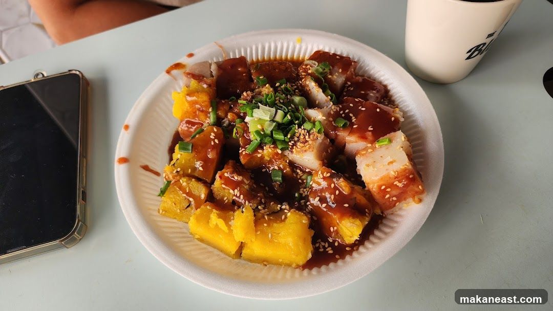 Savory Dish with Sauce and Garnish