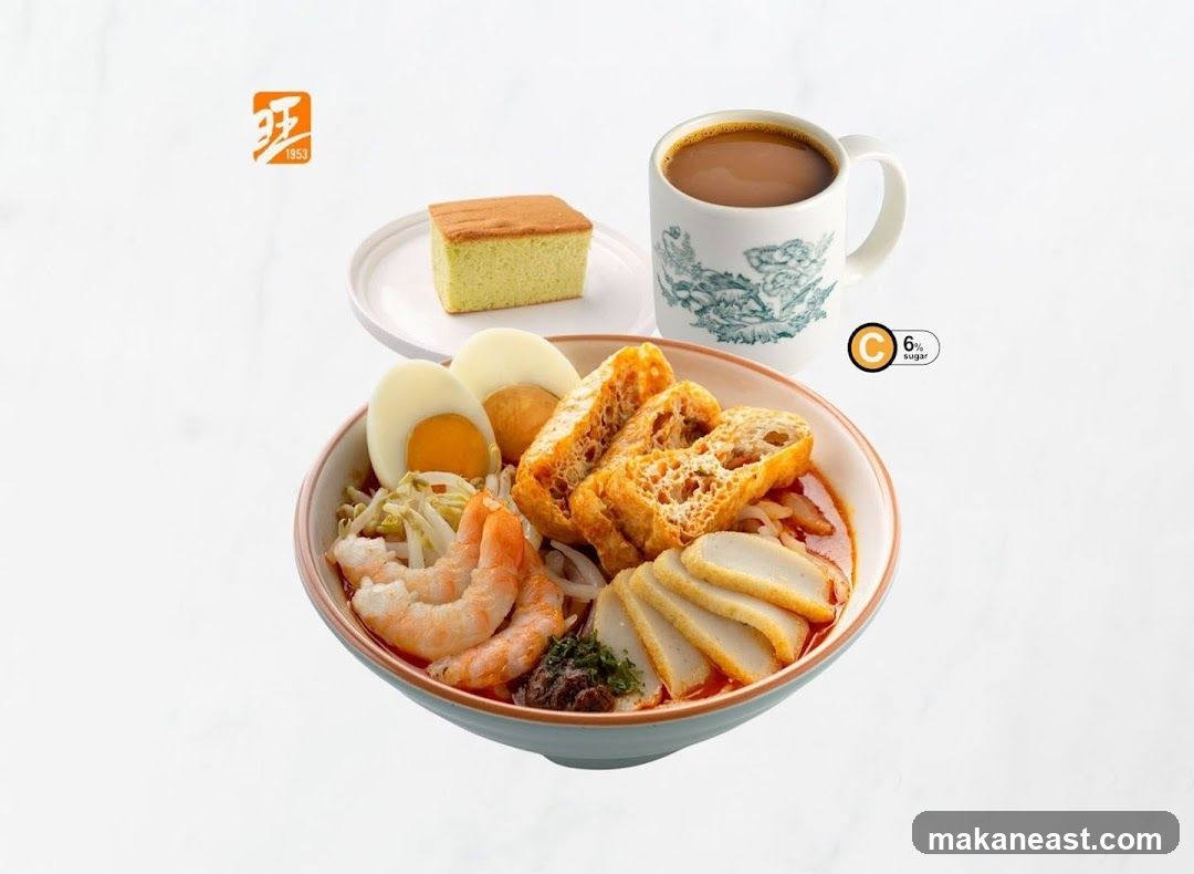 Laksa with Cake and Coffee