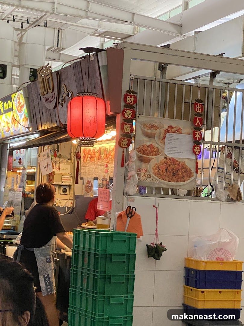 Food Stall with Lanterns and Menu