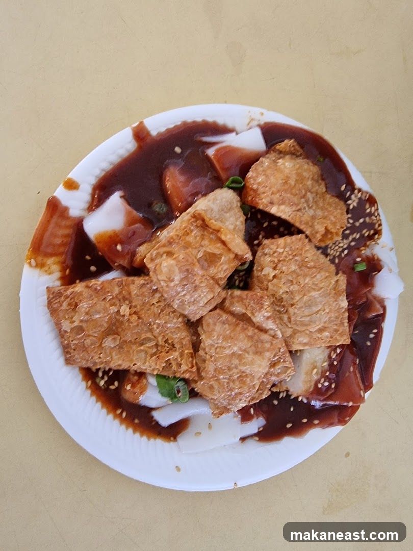 Fried Bean Curd Skin Rolls with Rice Noodles