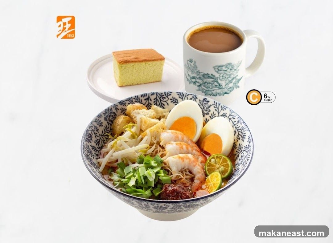 Laksa with Cake and Coffee