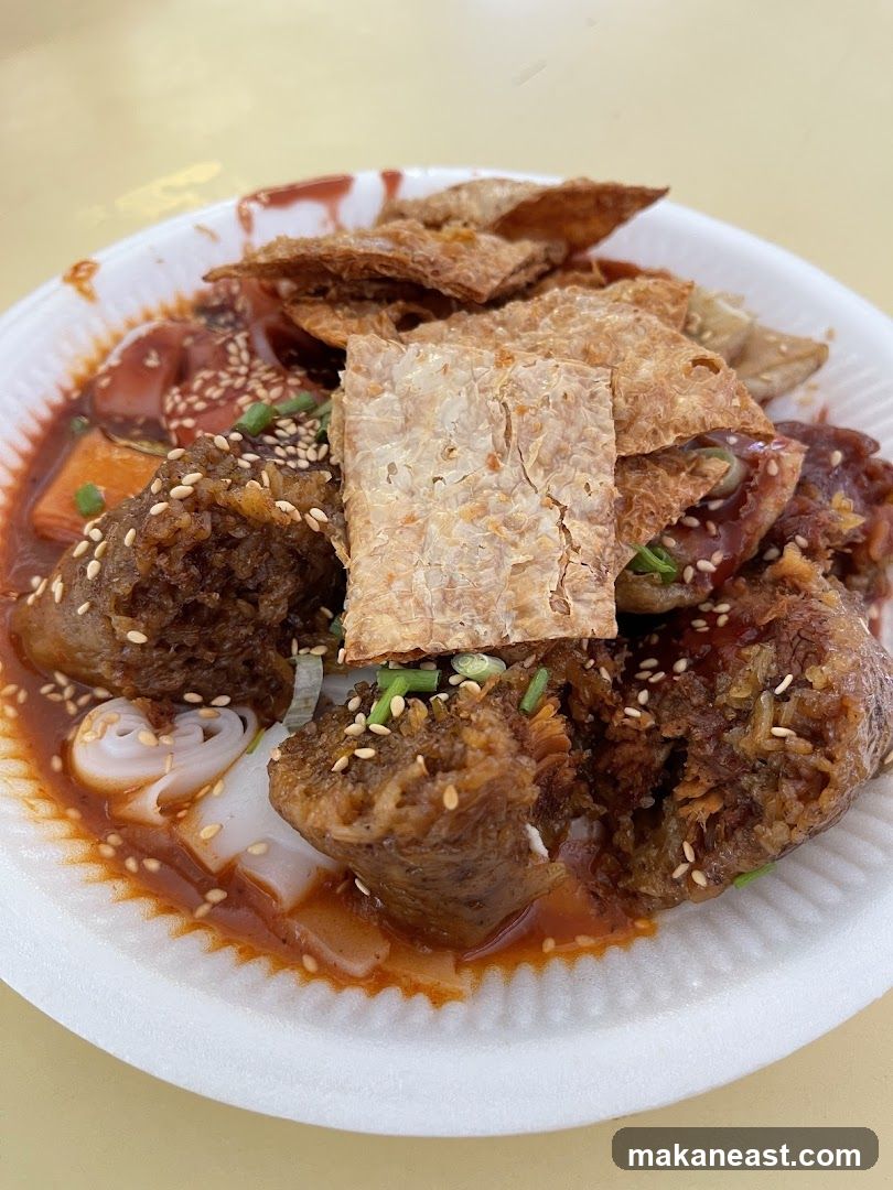 Fried Tofu Skin and Meat Dish