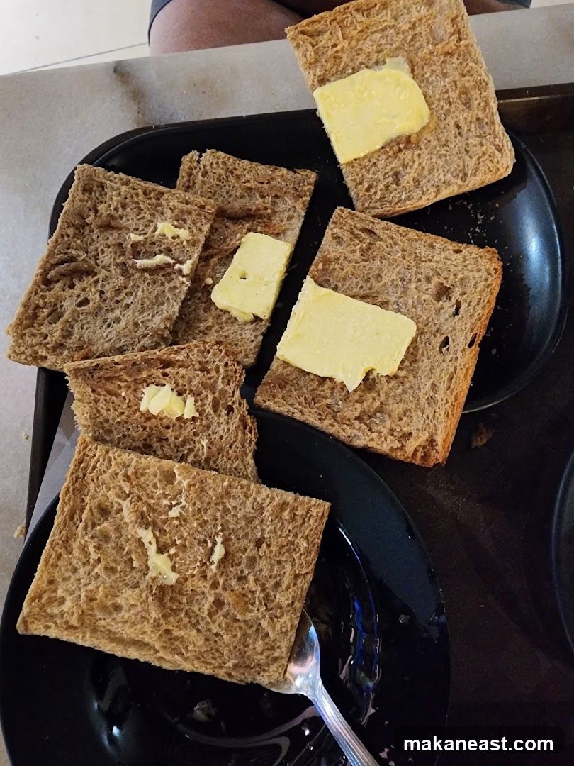 Toast with butter